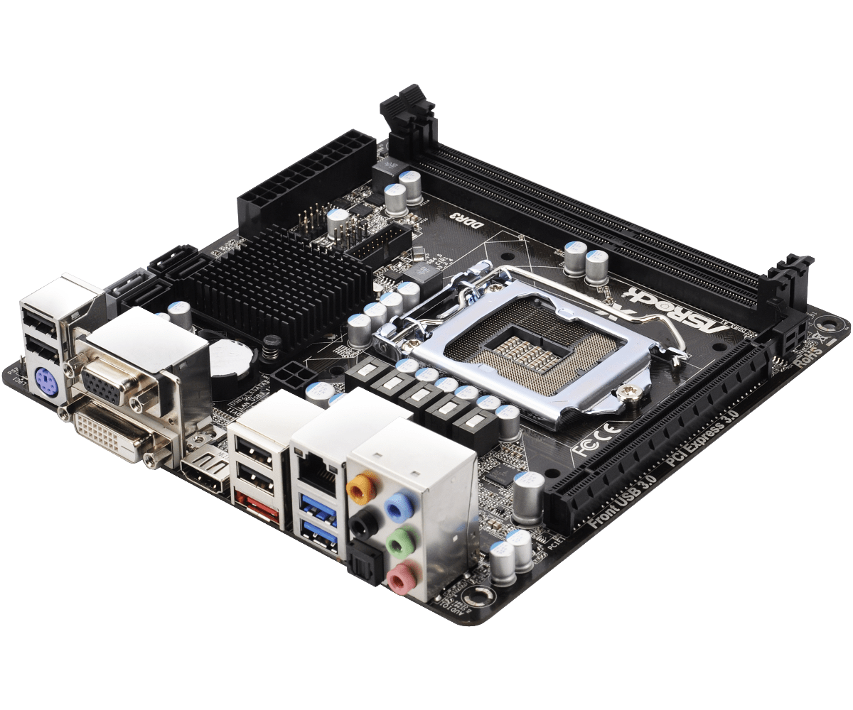 ASRock B75M-ITX Socket 1155 Moederbord