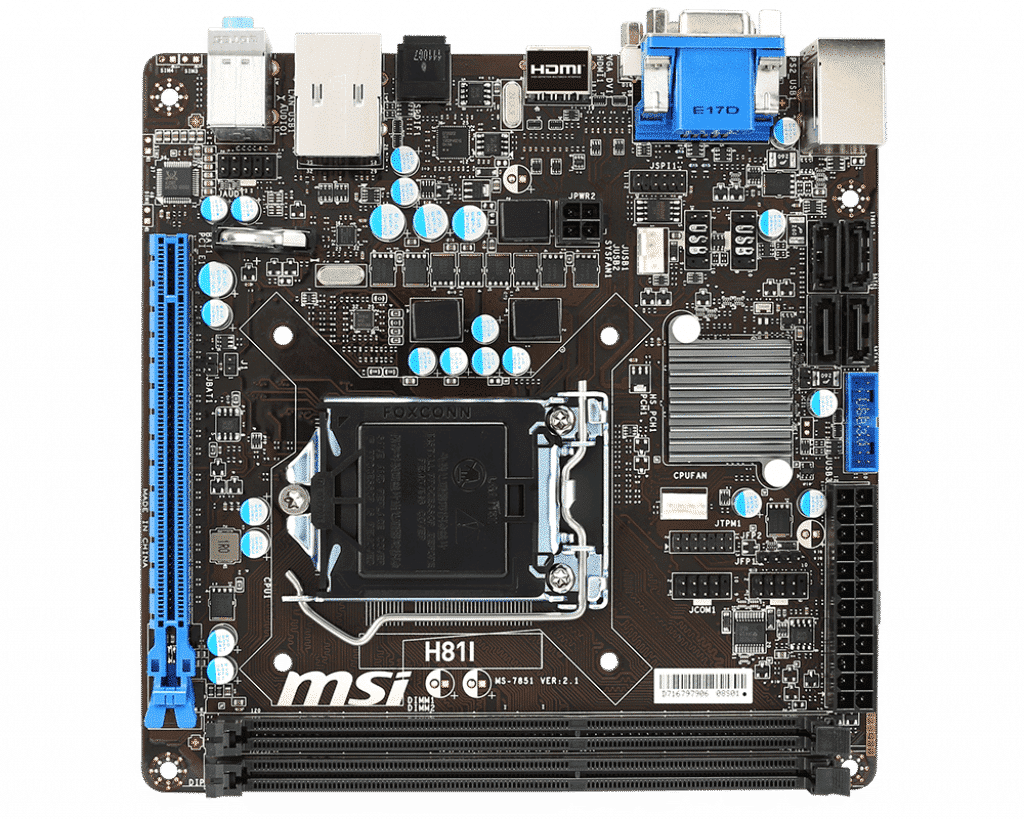 MSI H81I LGA1150 Motherboard