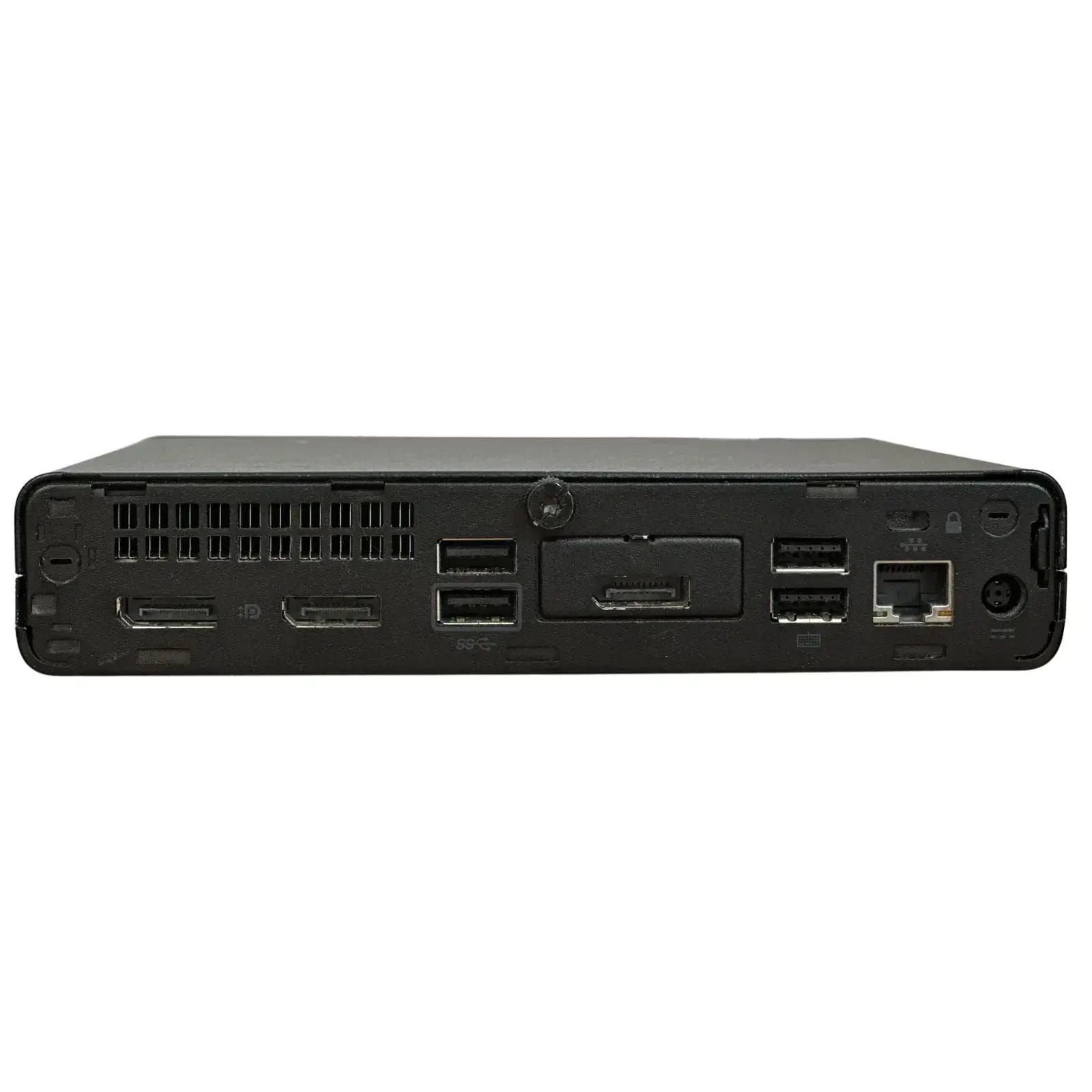 HP Prodesk 400 G4 Mini pc 8th gen 3x DP achterkant