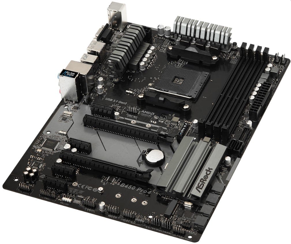 ASRock B450 Pro4 AMD AM4 Moederbord