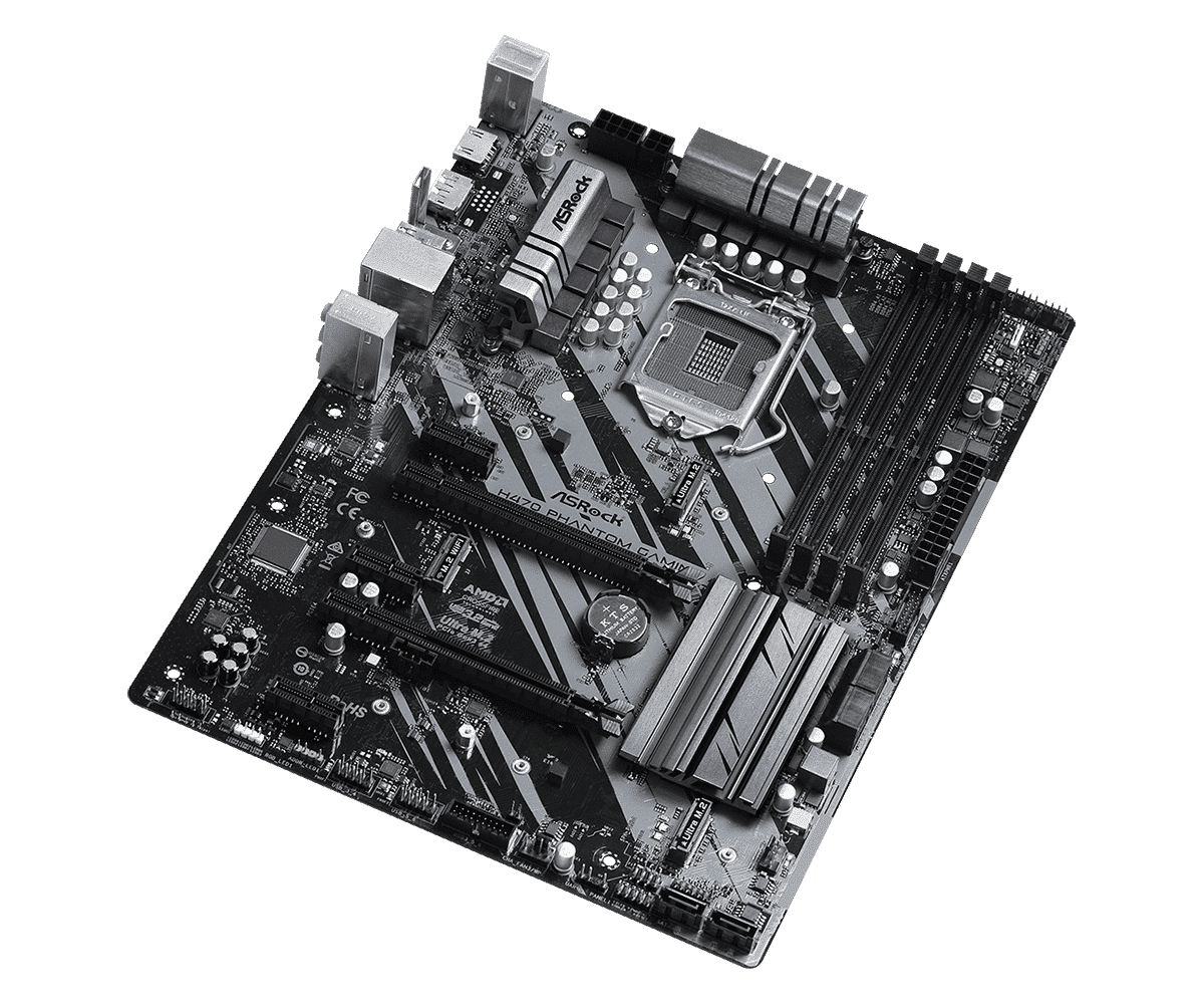 ASRock H470 Phantom Gaming 4 Socket 1200 Moederbord