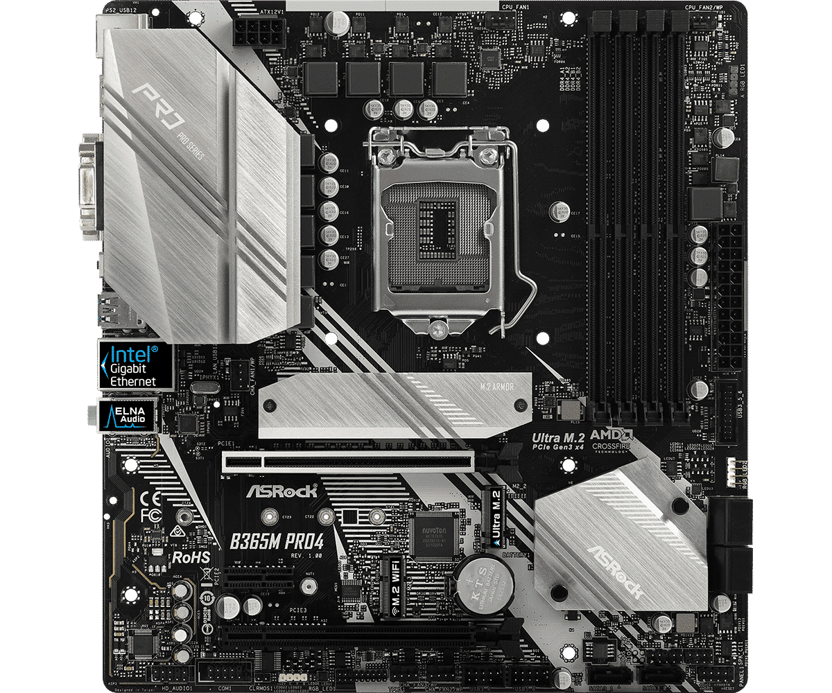 ASRock B365M Pro4 Micro-ATX LGA1151 Motherboard