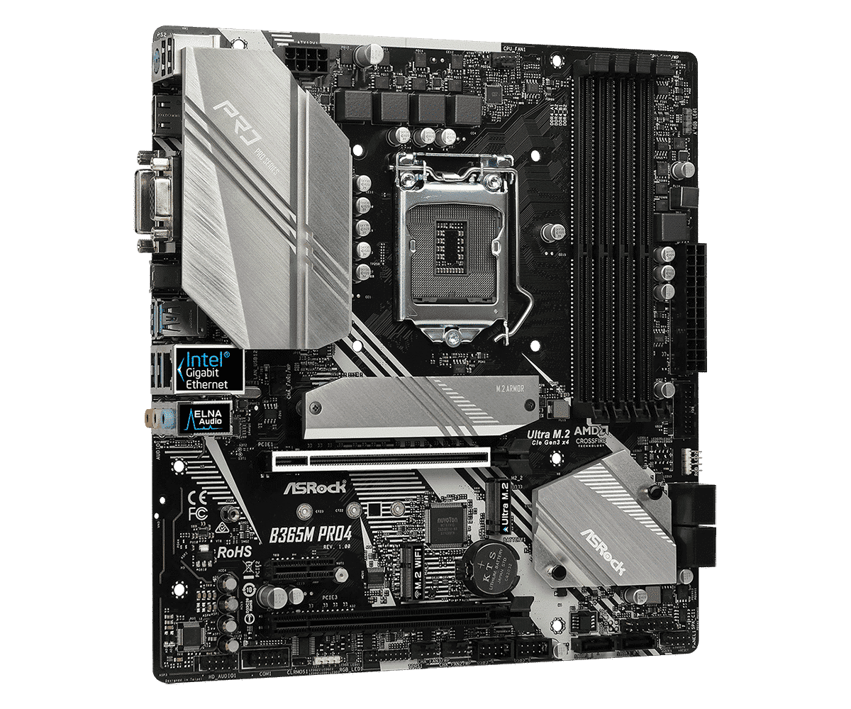 ASRock B365M Pro4 Micro-ATX LGA1151 Motherboard