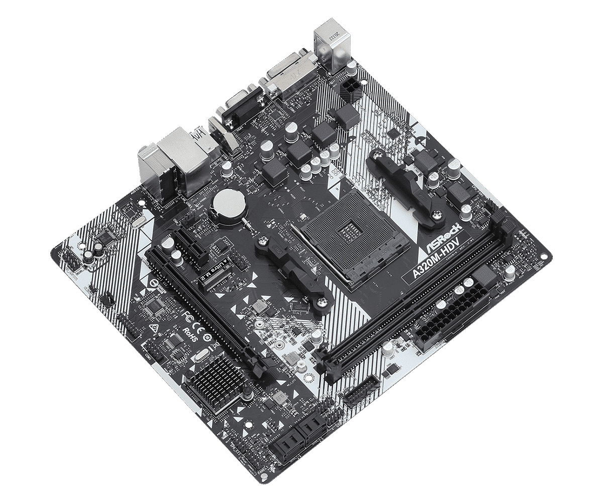 ASRock A320M-HDV R4.0 AMD AM4 Motherboard