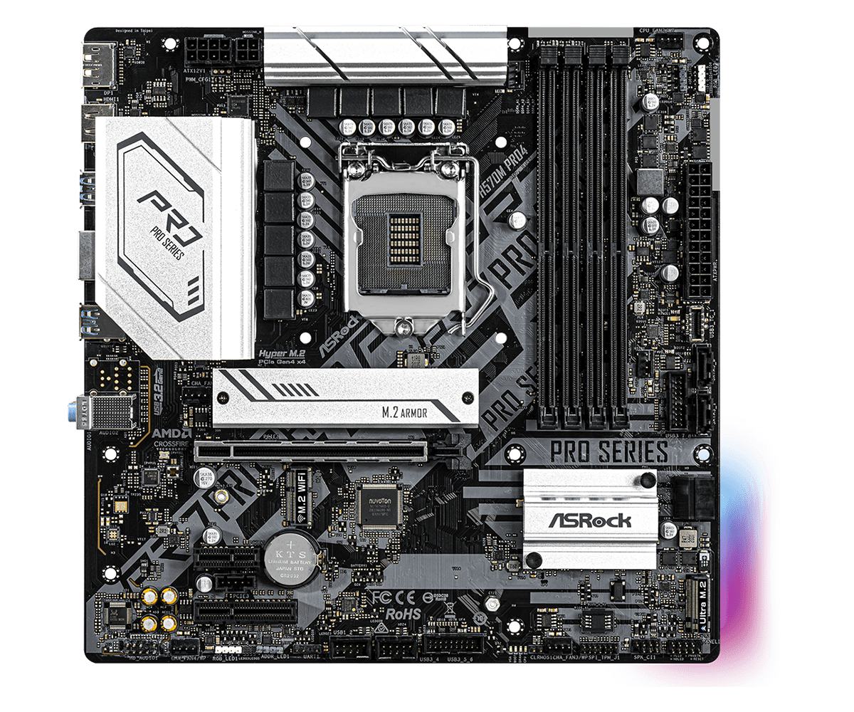 ASRock H570 Pro4 Socket 1200 Moederbord - Dealstunter.nl