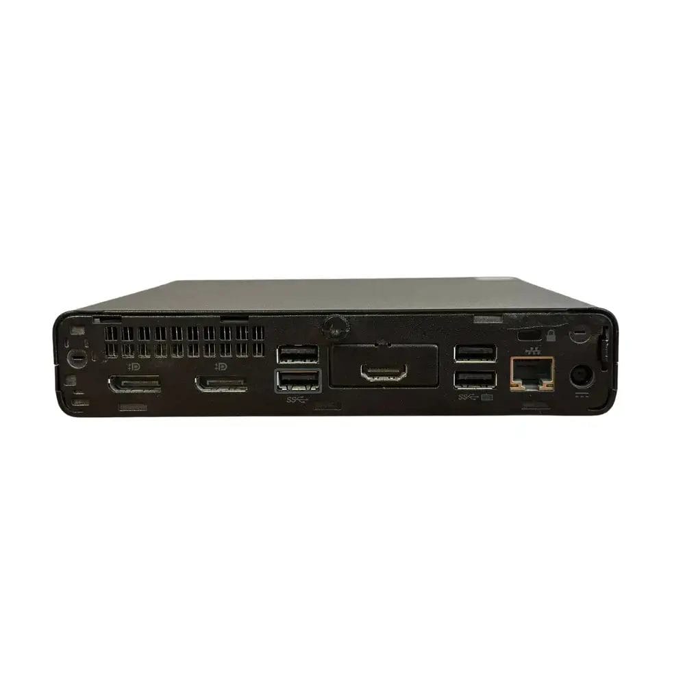 HP Elitedesk 800 G5 i3 9300t mini pc achterkant