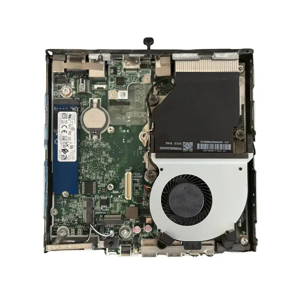 HP Elitedesk 800 G5 i3 9300t mini pc binnenkant